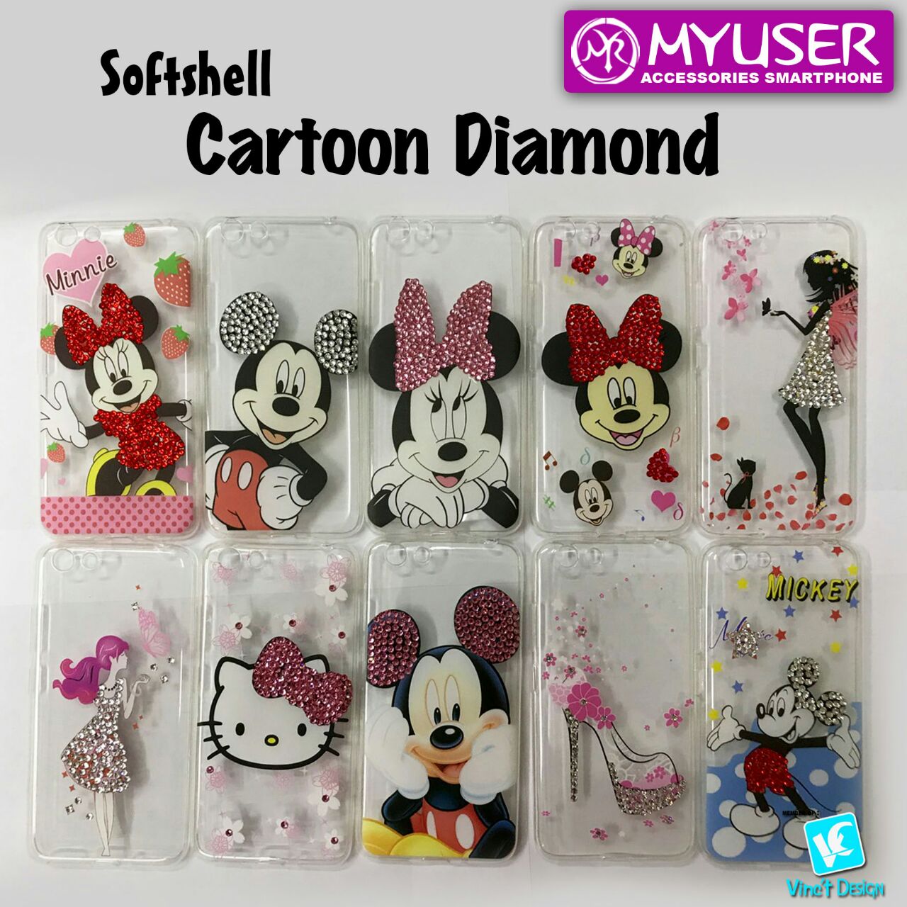 SOFTSHEEL CARTOON MY USER OPPO F3 (SOLD)