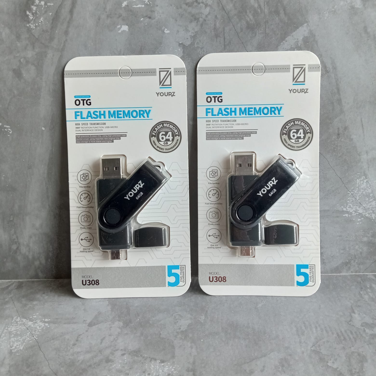 FLASHDISK YOURZ 64GB + OTG USB 3.0 