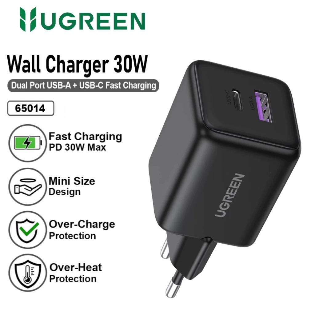BATOK CHARGER UGREEN DUAL PORT GAN 30W