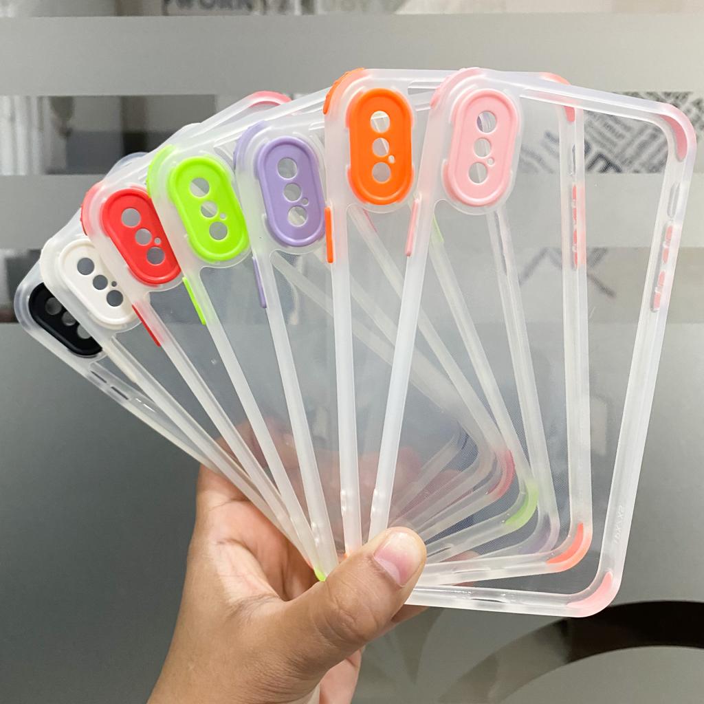 CASE CLEAR + PC WARNA WARNI IPHONE 8 PLUS (SOLD)