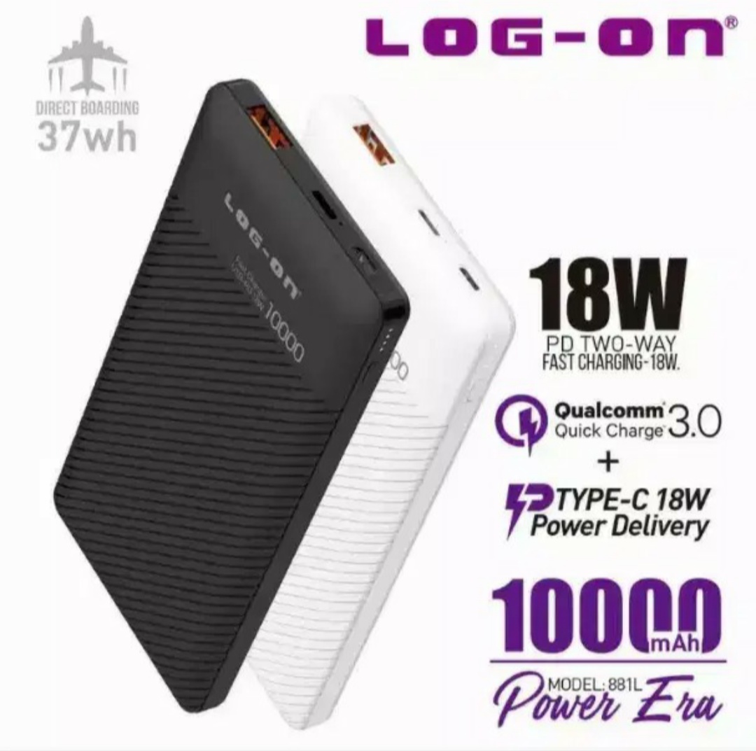 POWERBANK LOG ON POWER ERA 10000 MAH (SOLD)