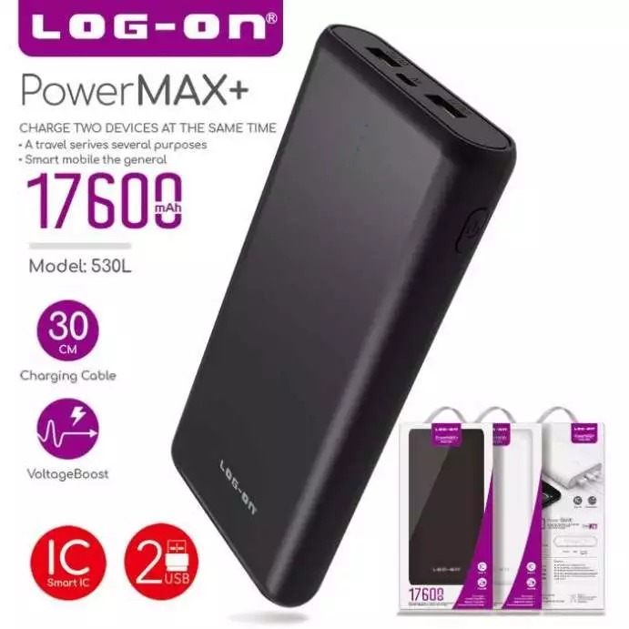 POWERBANK LOG ON POWER MAX 17600 MAH (SOLD)