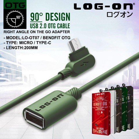 OTG KABEL LOG ON BENDFIT TYPE C (SOLD)