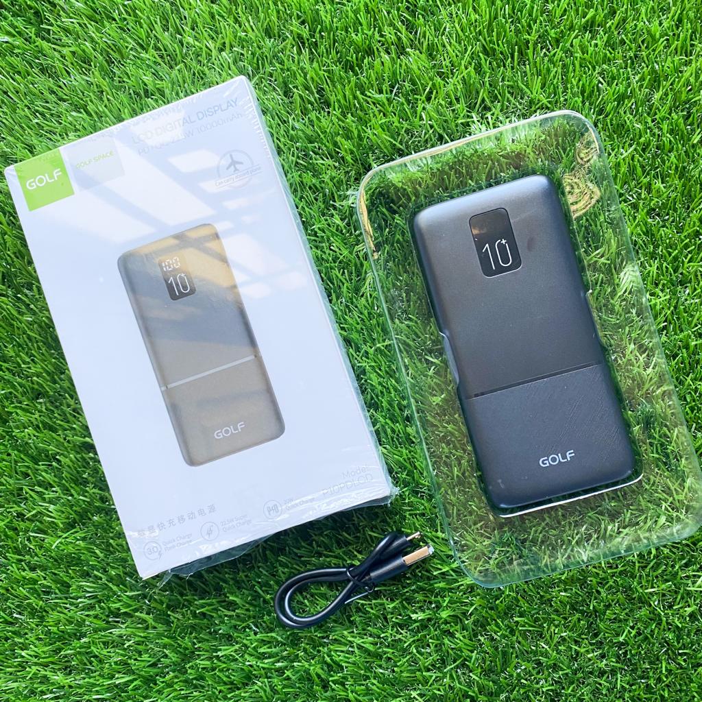 POWERBANK GOLF P10 LCD PD + QC 10000 MAH (SOLD)