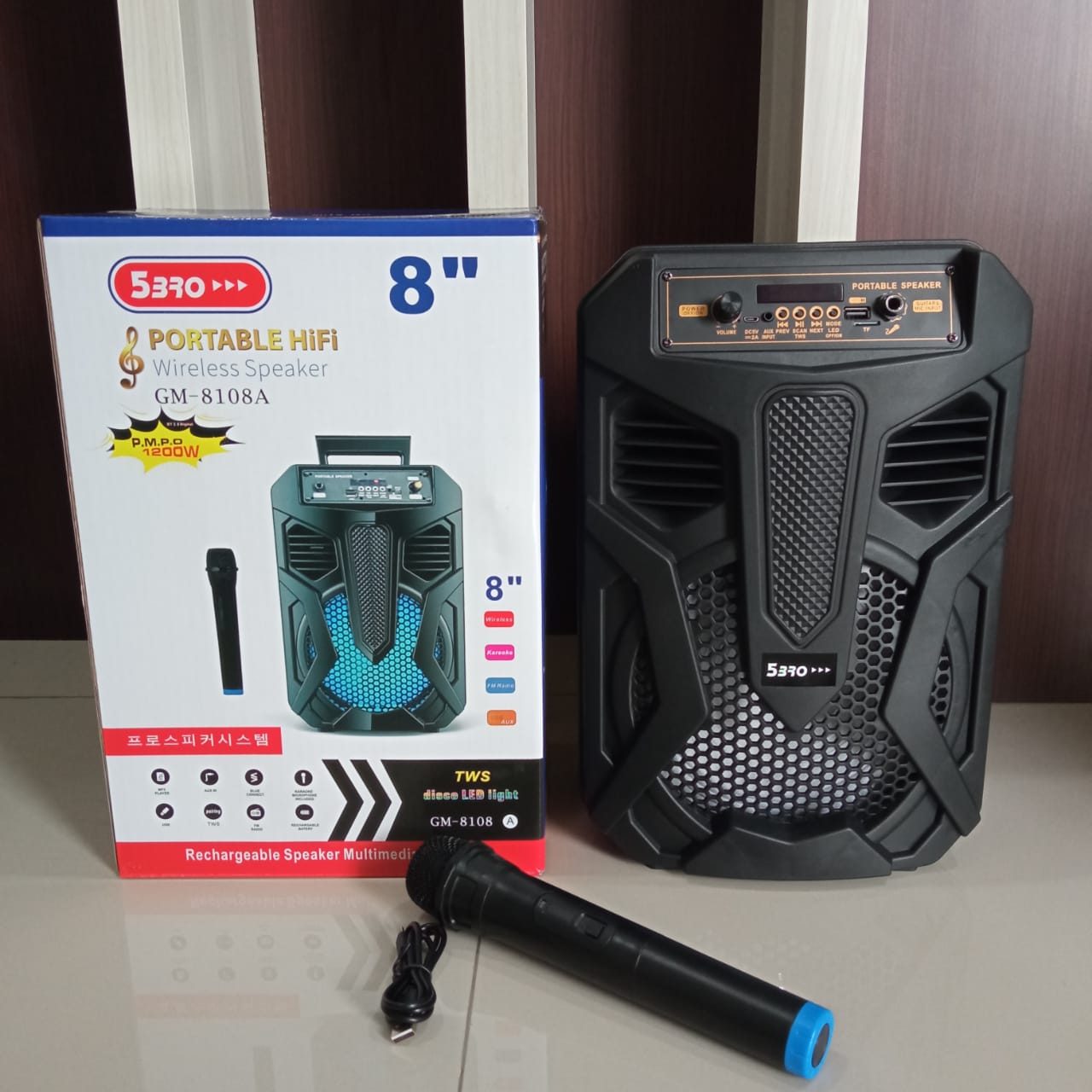 SPEAKER BLUETOOTH + MIC 8 INCH 8108 A/B 5BRO KODE A (SOLD)