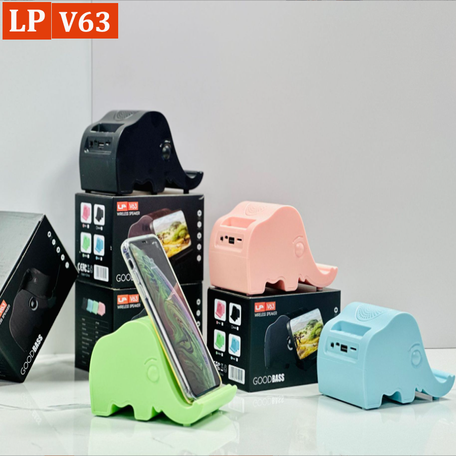SPEAKER BLUETOOTH LP V63 MOTIF GAJAH