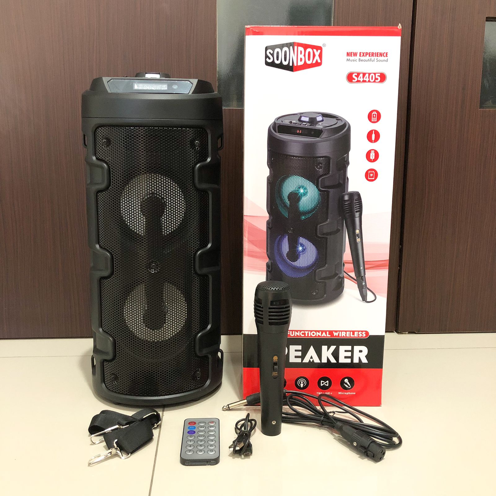 SPEAKER BLUETOOTH + MIC SOONBOX S4405 (SOLD)
