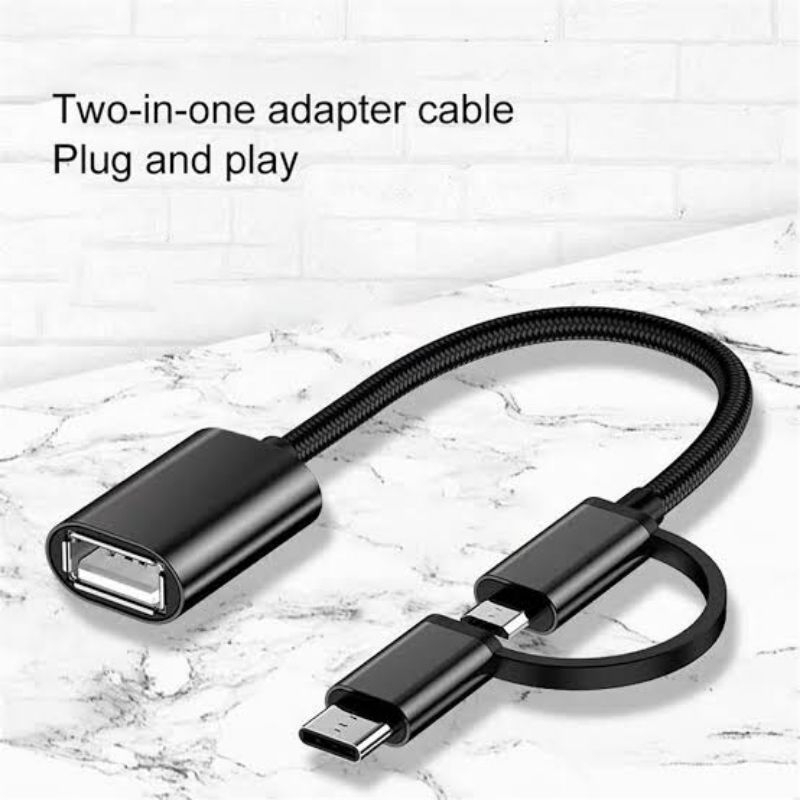 OTG KABEL 2IN1 KIN KY216 TYPE C-MICRO 