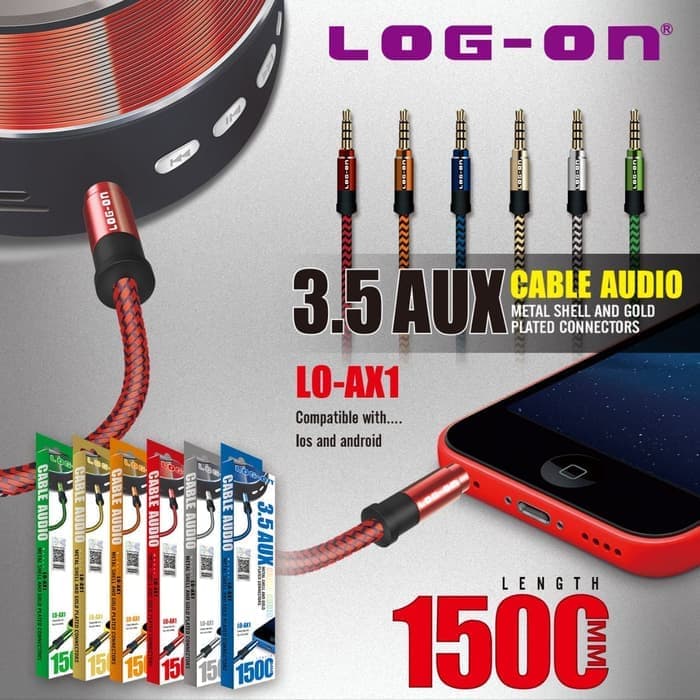 KABEL AUX LOG ON 3.5 (SOLD)