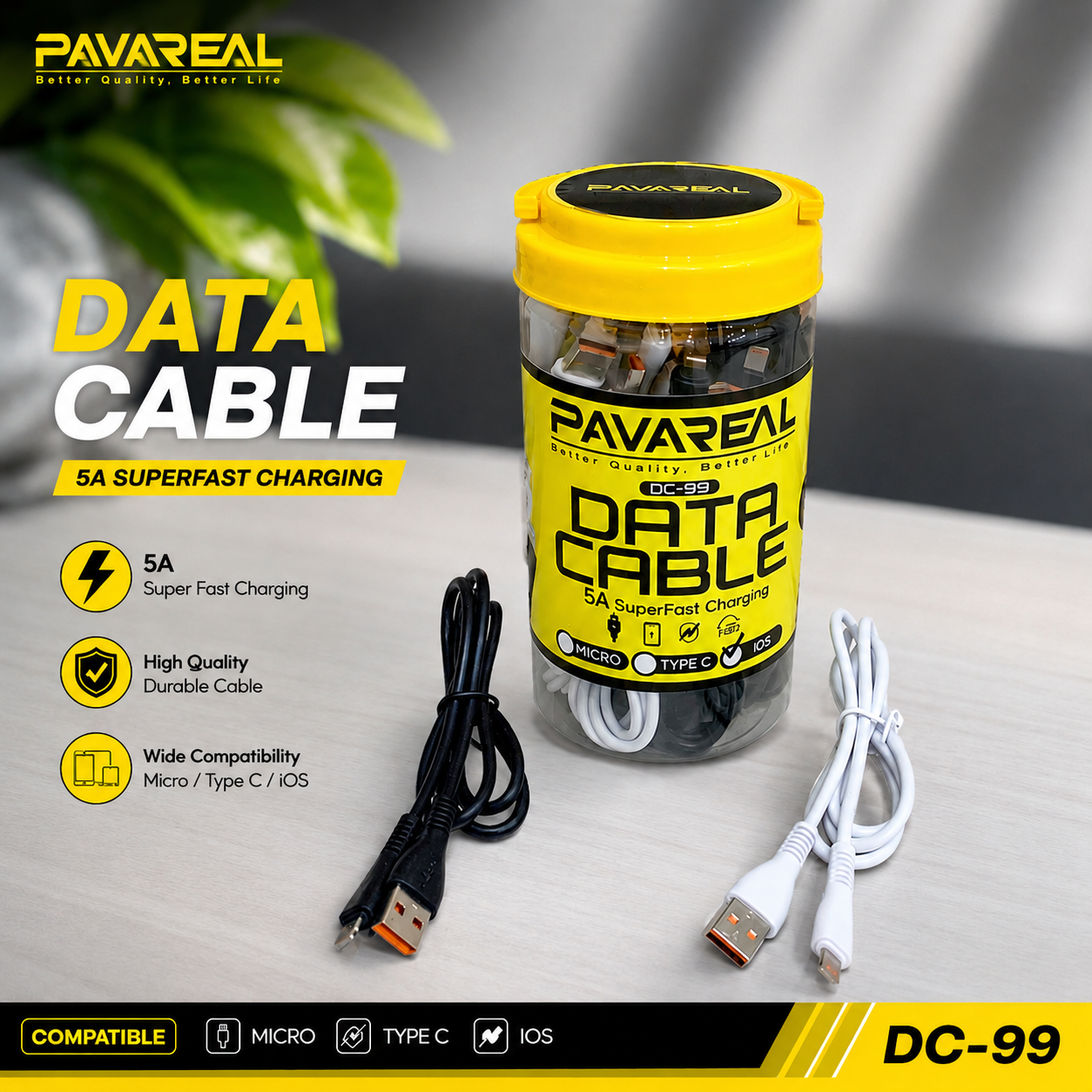 KABEL USB PAVAREAL DC99 IPHONE TOPLES