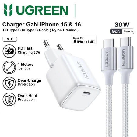 CHARGER UGREEN C TO C N SERIES GAN 30W