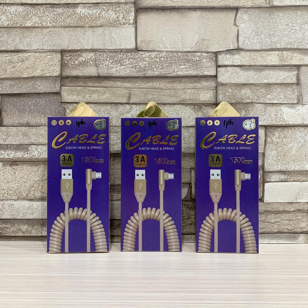 KABEL ELBOW SPRING 3A IPHONE