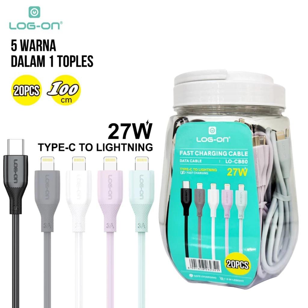 KABEL USB LOG ON LO-CB80 TOPLES C TO IPHONE 27W