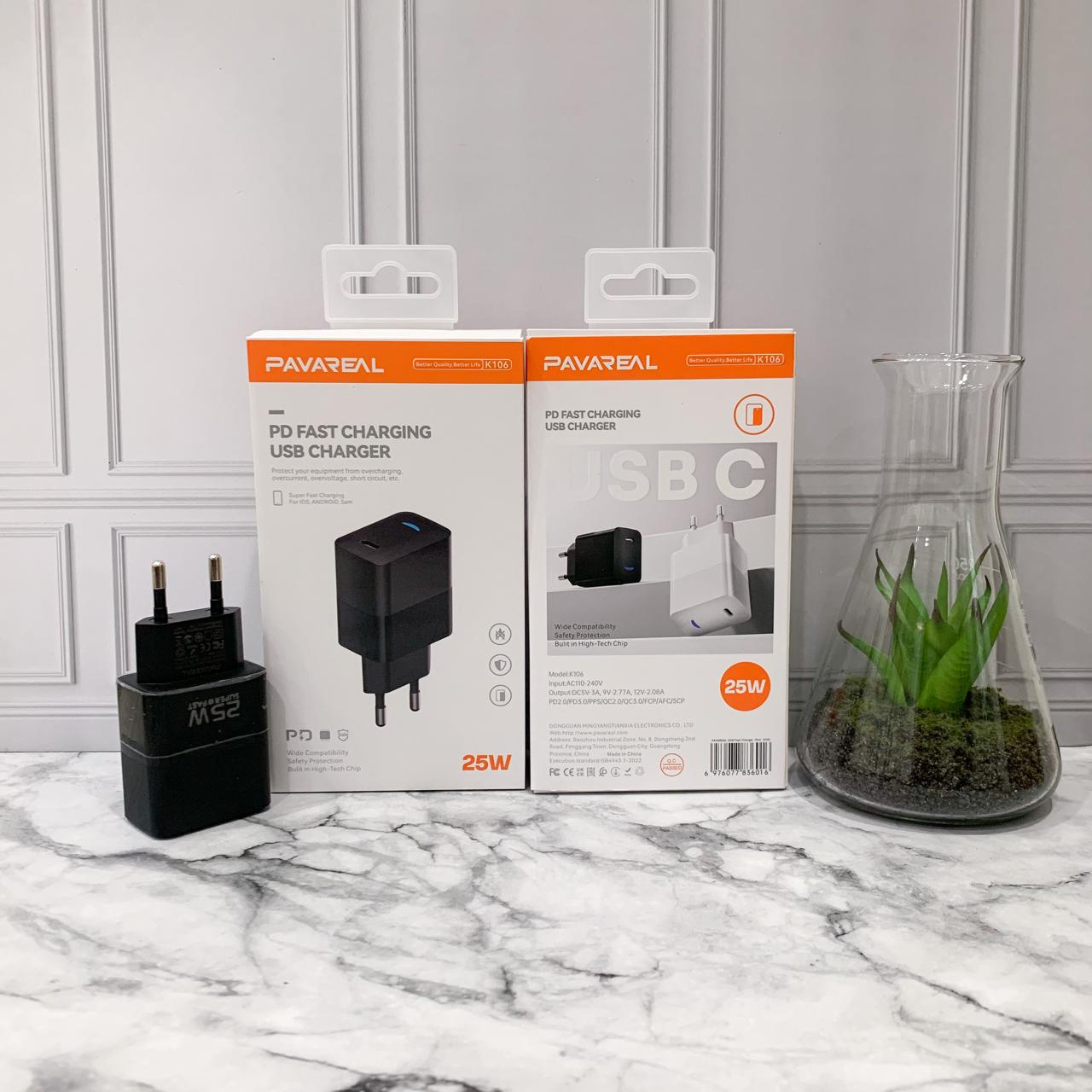 BATOK CHARGER PAVAREAL K106 25W