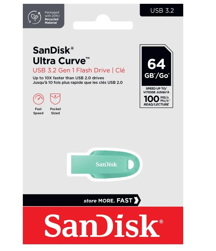 FLASHDISK SANDISK ULTRA CURVE 64GB USB 3.2