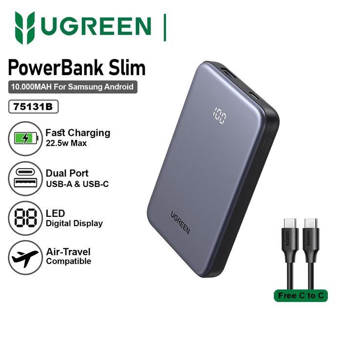 POWERBANK UGREEN DIGITAL DISPLAY  20W 10.000MAH 