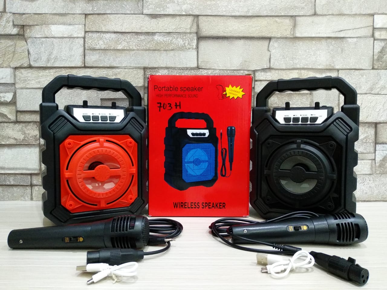 SPEAKER BLUETOOTH + MIC 703H 4 INCH [SOLD]
