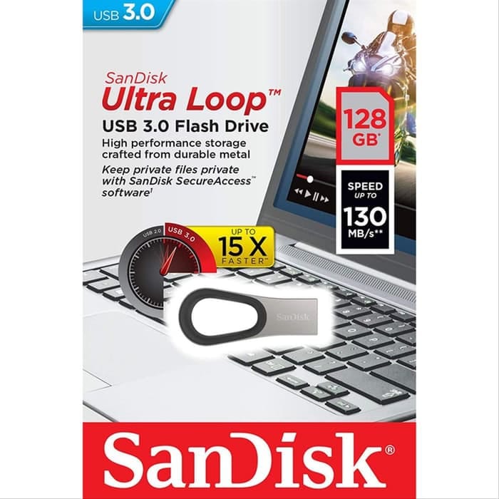 FLASHDISK SANDISK ULTRA LOOP 128GB 
