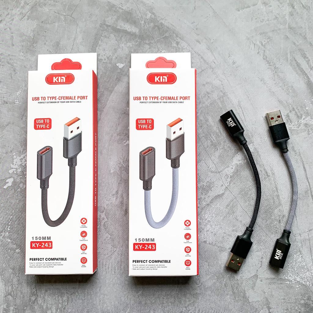 ADAPTER KABEL TYPE C FEMALE TO USB KY243