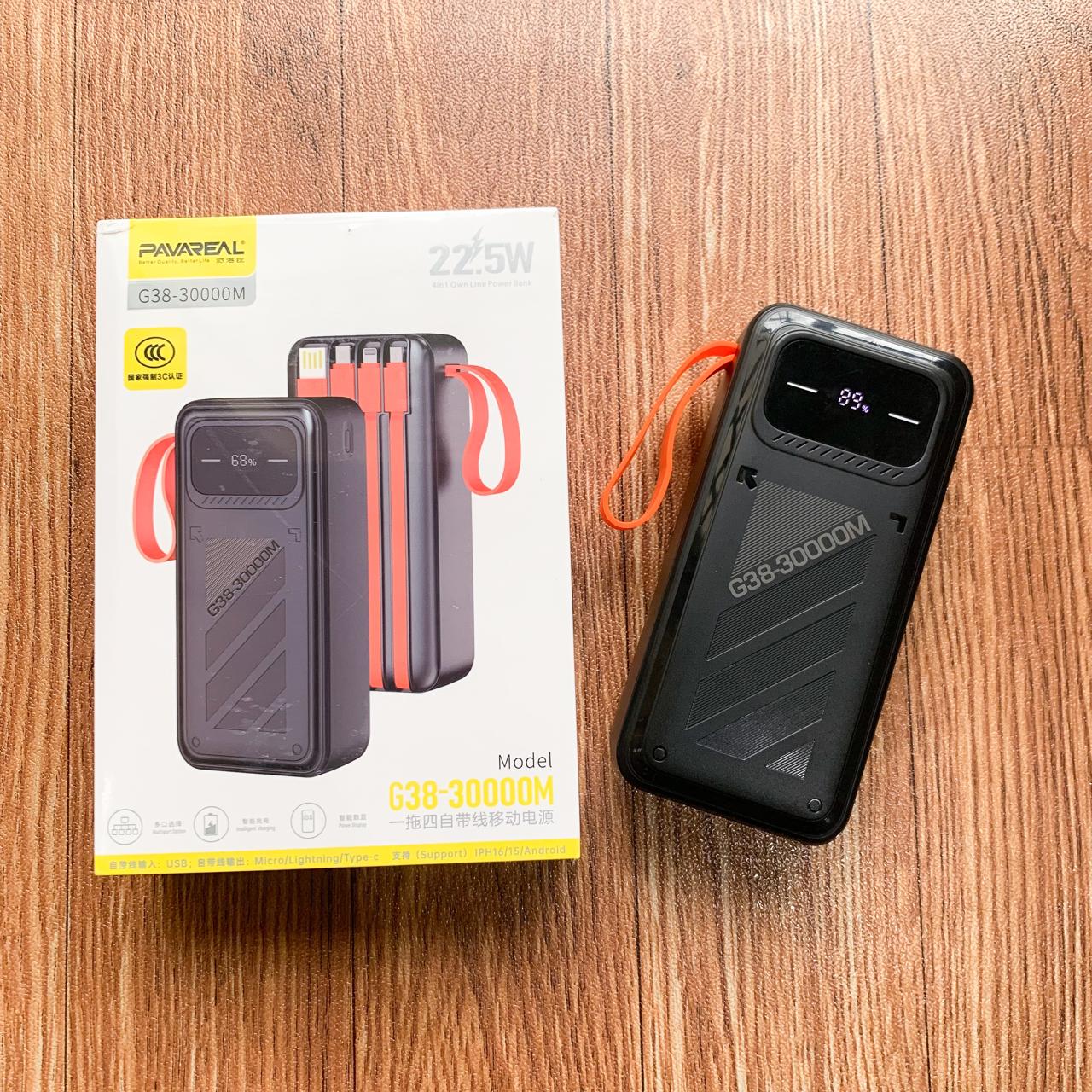 POWERBANK PAVAREAL G38 30.000MAH