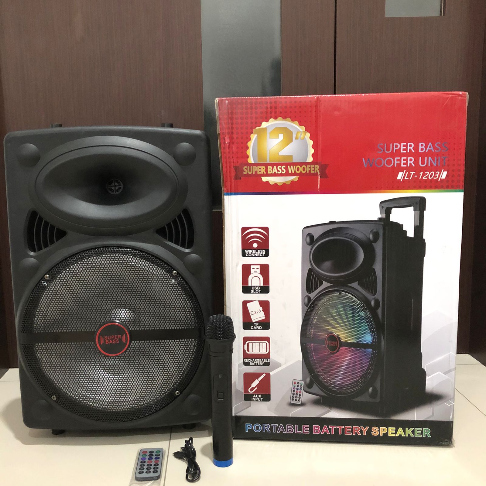 SPEAKER BLUETOOTH + MIC 12 INCH LT-1203 (SOLD)