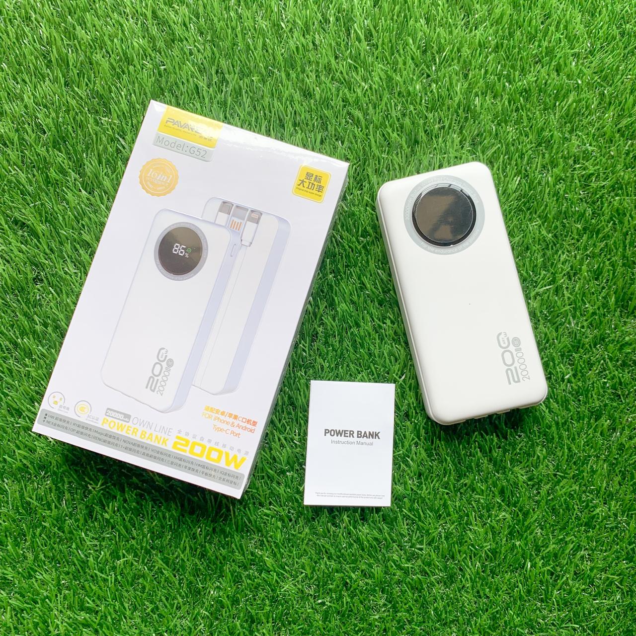 POWERBANK PAVAREAL G52 200W 20.000MAH