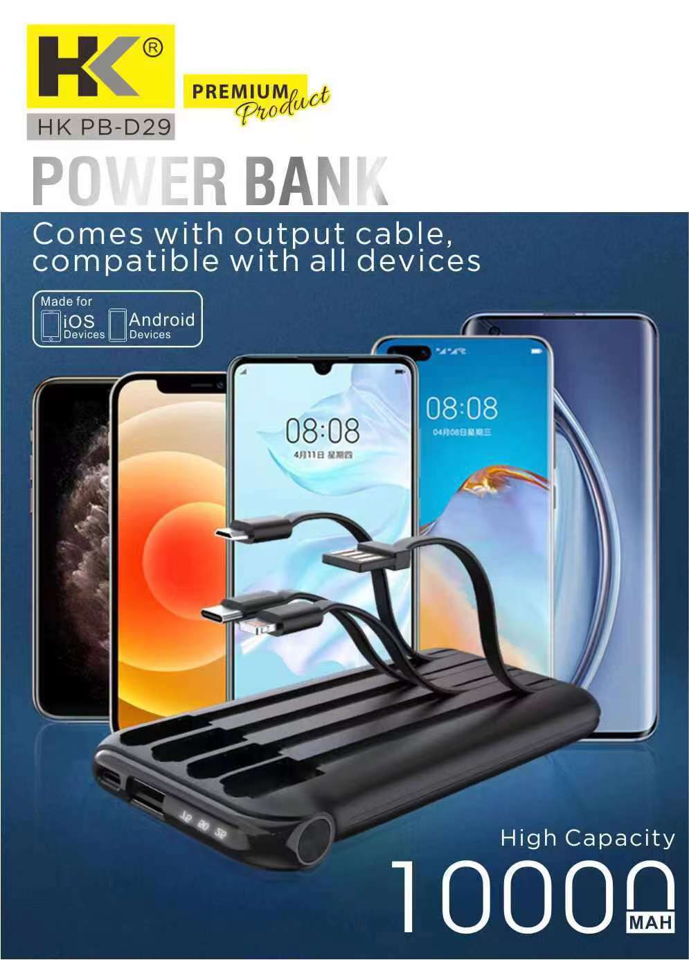 POWERBANK HK D29 10000 MAH 2 USB (SOLD)