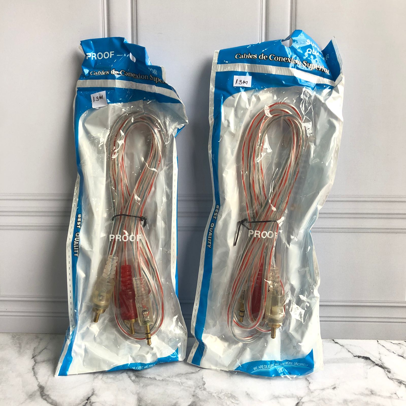 KABEL AUDIO 2 IN 1 1.3M