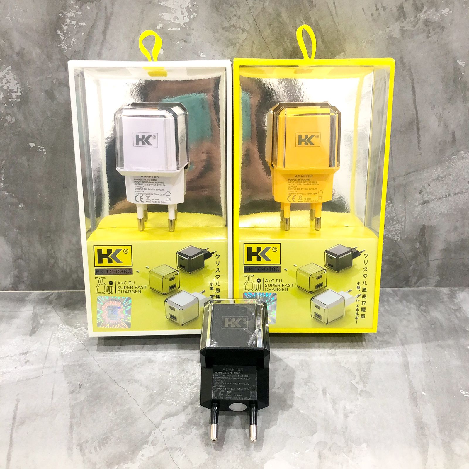 BATOK CHARGER HK D38C 1USB & USB C