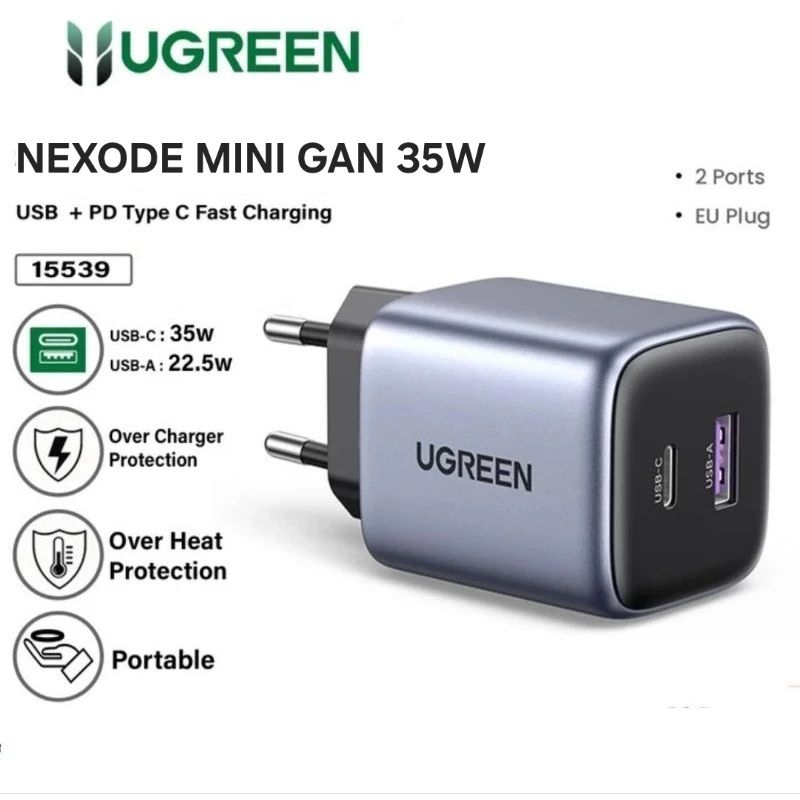 BATOK CHARGER UGREEN NEXODE 2PORT 35W (SOLD) 