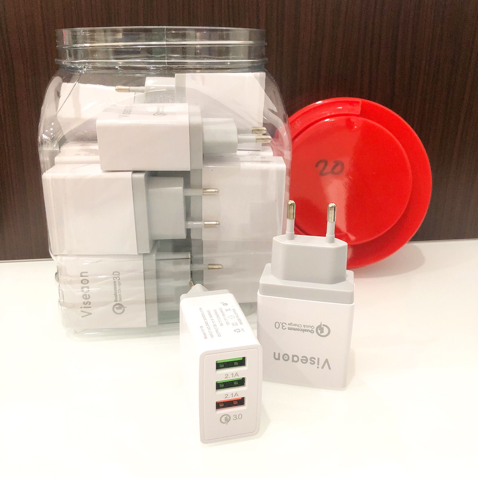 BATOK CHARGER VISEAON 3USB TOPLES (SOLD)