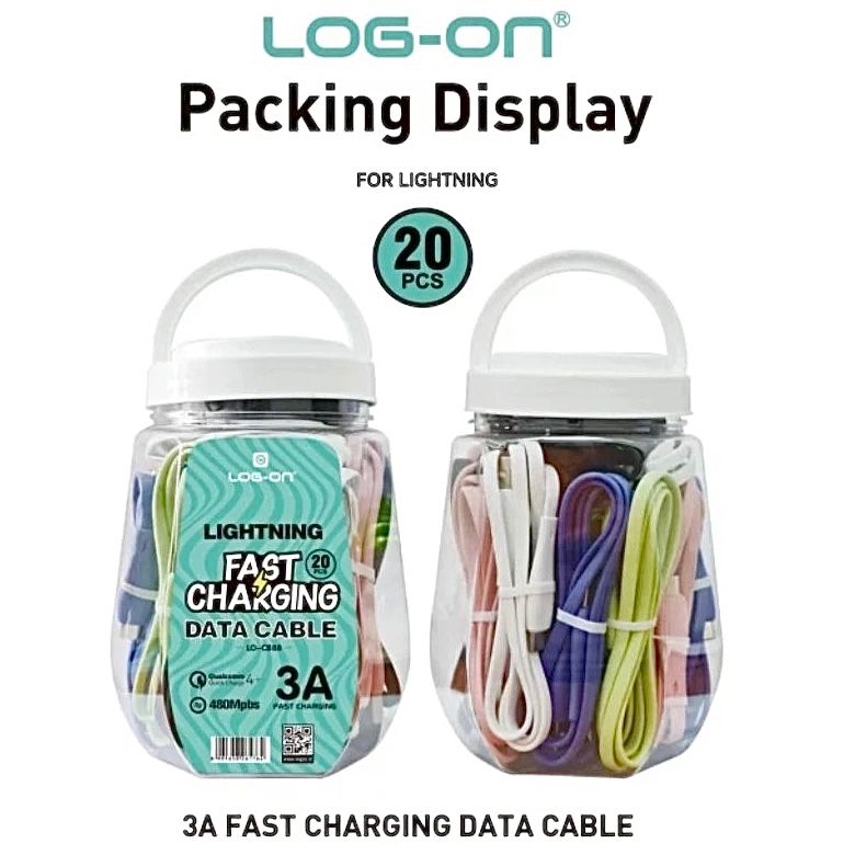 KABEL DATA LOG ON LO-CB88 3A TOPLES IPHONE (SOLD)