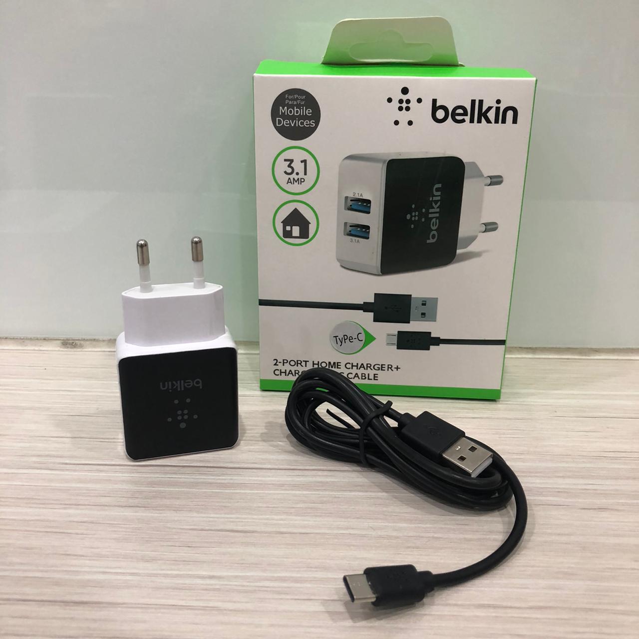 CHARGER BELKIN 2USB 3.1A TYPE C