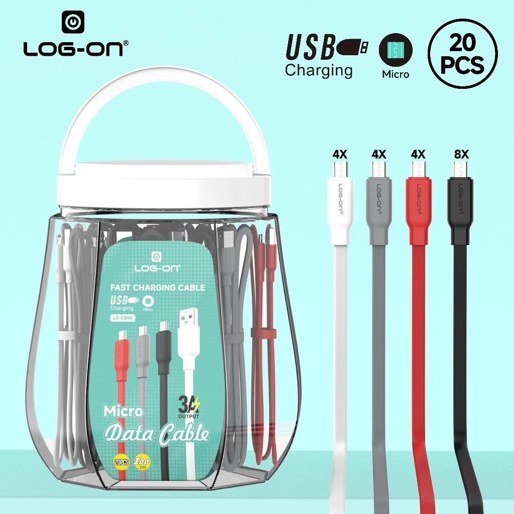 KABEL USB LOG ON LO-CB90 TOPLES MICRO 3A
