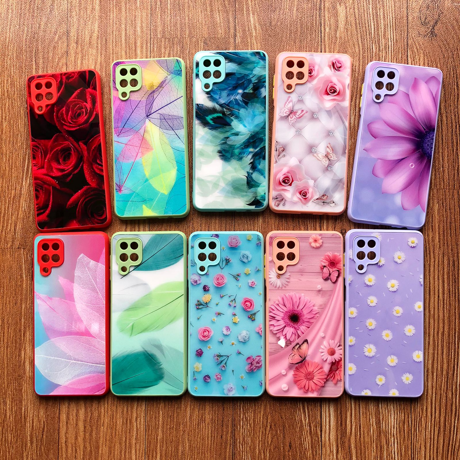 CASE GLASS MACARONE FLOWER SAMSUNG A52 5F