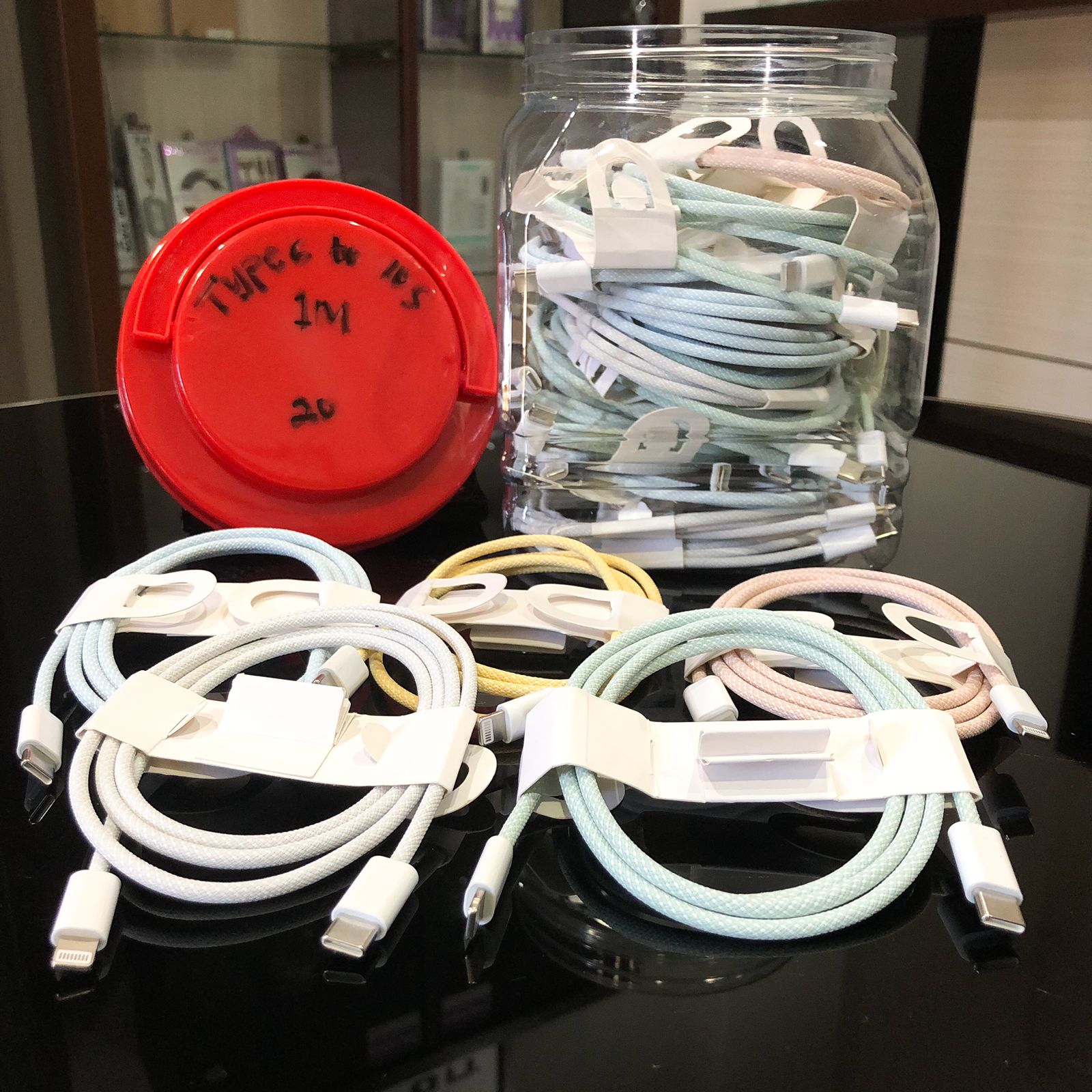 KABEL DATA MACARON TYPE C TO IOS 1M TOP [SOLD]